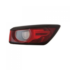 LED Type Tail Light Assembly for Mazda CX-3 2019-2022, Right Passenger Outer, CAPA-Certified, Replacement