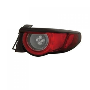 Tail Light Assembly for Mazda 3 Hatchback 2019-2021, Right Passenger, Outer, LED, Without Signature Lighting - CAPA-Certified, Replacement