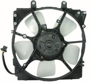 Radiator Cooling Fan Assembly for 1993-1995 Mazda 626/Cronos, Automatic Transmission, Includes Motor, Blade, Shroud, OEM FS1115210-PFM, Replacement