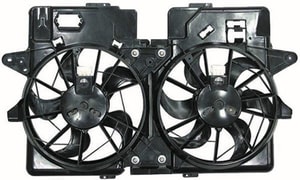 Radiator Cooling Fan Assembly for 2001 - 2004 Ford Escape, 2.0L L4 Automatic Transmission, Dual Fan Assembly,  YL8Z8C607EH, Replacement