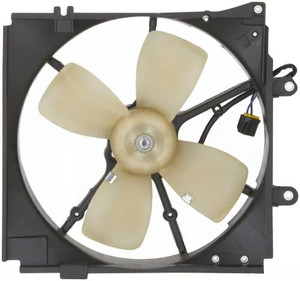 Radiator Cooling Fan Assembly for 1993 - 1997 Mazda 626 and CRONOS, Includes Motor, Blade, Shroud;  FS1115210-PFM, Replacement
