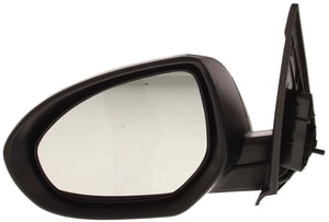 Power Mirror for Mazda 3 2010-2013, Left Driver Side, Manual Folding, Non-Heated, Paintable, with Signal Light, Replacement