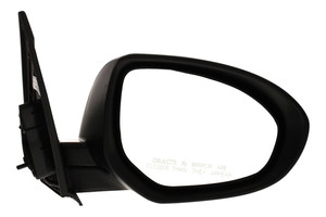 Power Mirror for Mazda 3 2010-2013, Right Passenger Side, Manual Folding, Non-Heated, Paintable with Signal Light, Replacement