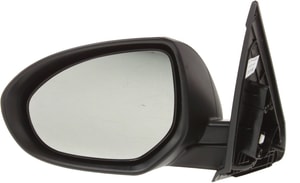 Power Mirror for 2010-2013 Mazda 3, Left Driver, Manual Folding, Heated, Paintable, with Signal Light, Replacement