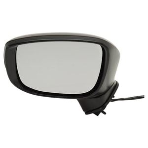 Power Mirror for Mazda CX-5 2017, CX-9 2016-2018, Left Driver, Manual Folding, Non-Heated, Paintable, with In-housing Signal Light, without BSD, Auto-Dimming, Memory, Replacement