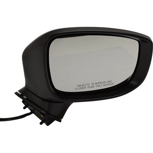 Power Mirror for Mazda CX-5 (2017-2017), CX-9 (2016-2018), Right Passenger, Manual Folding, Non-Heated, Paintable, with In-Housing Signal Light, without BSD, Auto-Dimming, Memory, Replacement