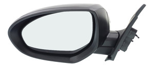 Power Mirror for Mazda 3 2010-2013, Left Driver Side, Manual Folding, Non-Heated, Paintable, Without Signal Light and Blind Spot Detection, Replacement