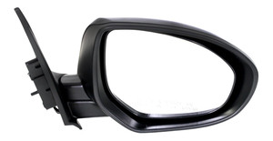 Power Mirror for 2010-2013 Mazda 3, Right Passenger, Manual Folding, Heated, Paintable, Without Signal Light, Replacement