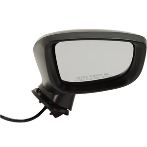 Power Mirror for Mazda 3 2017-2018, Right Passenger, Manual Folding, Non-Heated, Paintable, with Signal Light, without Blind Spot Detection, Suitable for Japan Built Vehicle, Replacement