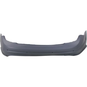 Rear Bumper Cover for Mercedes-Benz C-Class (2008-2011), Primed (Ready to Paint), with AMG Package and Parktronic Holes, CAPA-Certified, Replacement