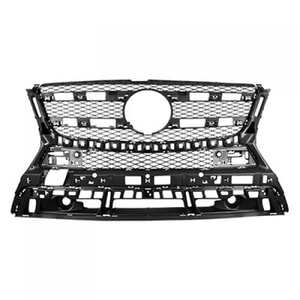 Grille for Mercedes-Benz GL450/GL550 2013-2016, Textured Dark Gray Shell and Insert, without AMG Package, without Off Road Package - CAPA-Certified, Replacement