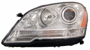 Left Driver Headlight Assembly for 2008 - 2011 Mercedes-Benz ML320 - Front Replacement Housing/Lens/Cover for Bluetec 4Matic 164.125 Body Code, CDI 164.122 Body Code, W164, Halogen, Composite,  164820235964
