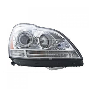 Right Passenger Headlight Assembly for 2010 - 2012 Mercedes Benz GL450 X164, Bi-Xenon with Active Curve Lighting, Composite,  164820505964, Replacement