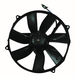 Radiator Cooling Fan Assembly for 1992 - 1999 Mercedes-Benz 400SEL, Right Passenger Side, 4 Door Sedan, Auxillary Fan & Motor Without Shroud,  0015000593, Replacement