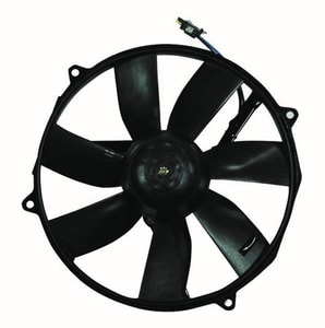 Radiator Cooling Fan Assembly for 1992 - 1999 Mercedes-Benz 500SEL, Right Passenger Side, 4 Door Sedan, Without Shroud, Auxiliary Fan & Motor,  0015000593 Replacement