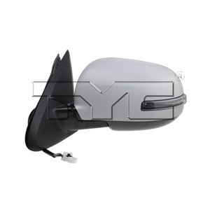 Left Driver Side View Mirror Assembly for 2014 - 2015 Mitsubishi Outlander, Outside with Signal Lights, Cover, Paint To Match, Power,  7632B353-PFM, Replacement
