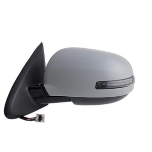 Left Driver Outside Side View Mirror Assembly for 2017 - 2019 Mitsubishi Outlander w/Blind Spot Detection; w/o Side View Camera; w/Cover; Paint To Match; Replacement, OEM 7632C631-PFM