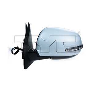 Right Passenger Side View Mirror Assembly for 2012 - 2013 Mitsubishi Outlander, Power; Heated; with Signal Light; with Cover; Paint To Match;  7632A824-PFM, Replacement