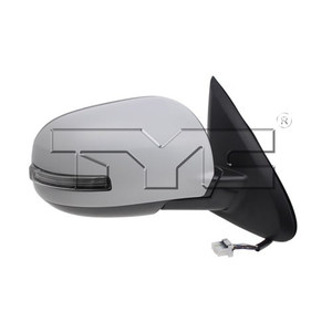 Right Passenger Outside Side View Mirror Assembly for 2014-2015 Mitsubishi Outlander, with Cover, Power, Signal Lights, Part Number: 7632B354-PFM, Replacement