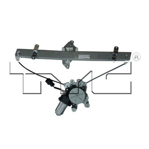 Front Left Driver Door Glass Regulator and Power Window Motor for 2004 - 2007 Mitsubishi Lancer ES Sedan, LS Sedan, OZ Rally Sedan, OEM Replacement: MR991325-PFM