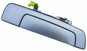 Left Driver Rear Outer Door Handle for 1999-2003 Mitsubishi Galant, White - Paint to Match, OEM Part No: MR777058 Replacement