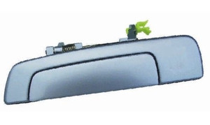 Passenger Rear Door Handle Outer for 1999 - 2003 Mitsubishi Galant, Exterior, Right Side Replacement, White - Paint to Match;  MR631873, Replacement
