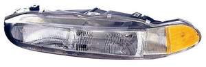 Left Driver Headlight Assembly for 1997 - 1998 Mitsubishi Galant, Front Headlight Assembly Replacement Housing/Lens/Cover, Composite;  MR296615, Replacement
