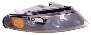 Front Headlight Assembly for 1997 - 2000 Dodge Avenger, Left Driver Side, Composite Replacement Housing/Lens/Cover,  MR485679, Replacement