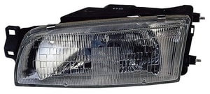 Left Driver Headlight Assembly for 1993 - 1996 Mitsubishi Mirage, Front Headlight Assembly Replacement Housing / Lens / Cover, 4 Door; Sedan, Composite; OEM MB912959, Replacement
