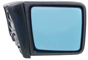 Power Mirror for Mercedes-Benz 190D/190E (1985-1993) and E-Class (1984-1995), Manual Folding, Heated, Paintable, Without Auto-Dimming, Blind Spot Detection, Memory, Signal Light, Coupe/Sedan/Wagon, Rectangular Housing, Replacement