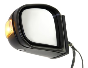 Power Mirror for Mercedes-Benz S-Class 2003-2006, Left Driver, Power Folding, Heated, Paintable, with Memory, Puddle Light, Signal Light, without Auto Dimming, Replacement
