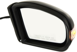Power Mirror for 2003-2006 E-Class Mercedes-Benz Sedan/Wagon, Right Passenger, Manual Folding, Heated, Paintable, with In-housing Signal Light, Memory, New Body Style, without Auto Dimming, BSD, Replacement