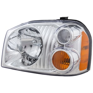 Headlight Assembly for Nissan Frontier 2001-2004, Left Driver, Halogen, Base/XE Models, Replacement