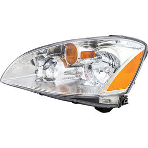 Headlight Assembly for Nissan Altima 2002-2004, Left Driver, Halogen Light, Reflector Type, Replacement
