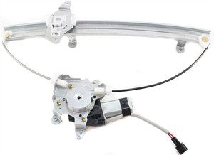 Front Window Regulator for Infiniti I30 (2000-2001) / I35 (2002-2004), Right Passenger Side, Power, with Motor, 6 Pins, Replacement