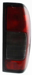 Tail Light Assembly for Nissan Frontier 2002-2004, Right Passenger Side, Red & Smoked Lens, Replacement