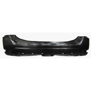 Rear Bumper Cover for Nissan Rogue 2017-2020, Primed (Ready to Paint), Without Park Distance Sensor Holes, Excluding 2019 Hybrid Models - CAPA-Certified, Replacement