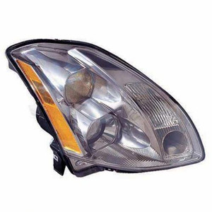 Right Passenger Headlight Assembly for 2004 - 2006 Nissan Maxima, Halogen; Composite;  260107Y025, Replacement