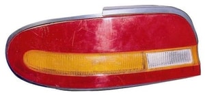 Right Passenger Tail Light Assembly for 1993 - 1994 Nissan Altima, Rear Tail Light Lens Cover Replacement, from 2/93, OEM part number: B65502B100, Replacement