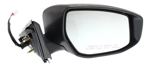 Power Mirror for Nissan Altima 2013-2018, Right Passenger, Manual Folding, Non-Heated, Paintable, with In-housing Signal Light, Without Auto Dimming, Blind Spot Detection and Memory, Replacement