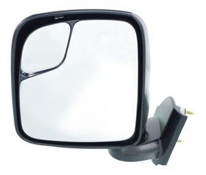 Manual Adjustment, Non-Heated, Non-Towing Mirror for Nissan NV200 (2013-2021) Left Driver, Manual Folding, Textured, S Model, Replacement