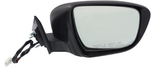 Power Mirror for Nissan Rogue 2014-2017, Right Passenger, Manual Folding, Non-Heated, Paintable, with Signal Light, without Side View Camera, For USA Built Vehicle 2014-2017/For Korea Built Vehicle 2015-2016, Replacement