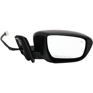 Power Heated Paintable Mirror for Nissan Murano 2016-2023, Right Passenger, Manual Folding, SL/Platinum Models, with Memory, Camera and Signal Light, From March 2016, Replacement