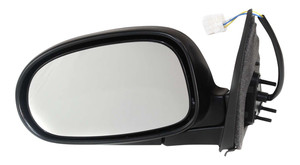 Power Mirror for Nissan Maxima 2000-2003, Left Driver, Manual Folding, Non-Heated, Paintable, Replacement