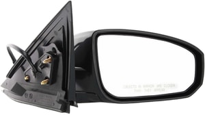 Power Mirror for Nissan Maxima 2004-2005, Right Passenger, Manual Folding, Heated, Paintable, w/o Memory, Replacement