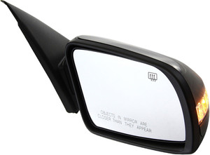 Power Mirror for Nissan Altima 2007-2012 Right Passenger, Manual Folding, Heated, Paintable, with In-housing Signal Light, without Auto Dimming, Blind Spot Detection and Memory, Fits Sedan/Hybrid 3.5L Engine, Replacement