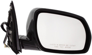Power Mirror for Nissan Murano 2003-2004, Right Passenger, Manual Folding, Heated, Paintable, without Memory, Replacement