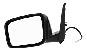 Power Heated Mirror for Nissan Rogue 2008-2013, Rogue Select 2014-2015, Left Driver Side, Manual Folding, Textured, Replacement