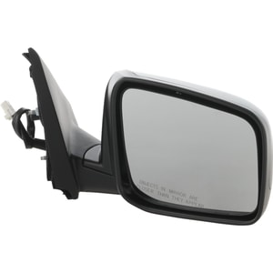 Right Passenger Power Mirror for Nissan Rogue 2008-2013/Rogue Select 2014-2015, Manual Folding, Heated, Textured, Replacement