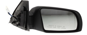 Power Mirror for Nissan Altima 2008-2012, Right Passenger, Manual Folding, Heated, Paintable, with In-housing Signal Light, without Auto Dimming, Blind Spot Detection, and Memory, Replacement